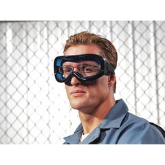 Sellstrom S80200 Odyssey II Series Industrial Dual-Lens Goggle Clear Lens Blue Frame OTG AF/HC