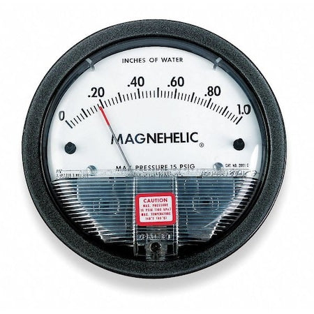 DWYER 2020 Magnehelic Differential Pressure Gauge 0 to 20 in H2O