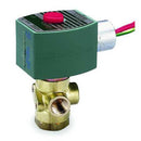 120V AC Brass Quick Exhaust Solenoid Valve,  Normally Closed,  1/4 in Pipe Size