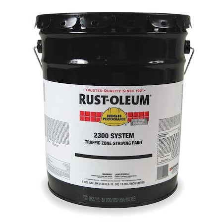 Rust-Oleum 2348300 Traffic Marking Flat Yellow 5 Gallon