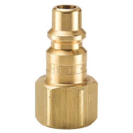 Parker BH3C Non-valved Pneumatic QC Nipple 1/4 NPT Female Brass