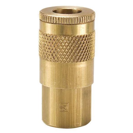 Parker B17 Coupler Body, Brass, 1/2 In. Pipe, 110 cfm