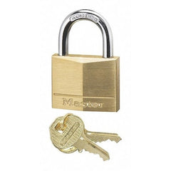 Master Lock 140D Padlock Brass 1/4in Dia 7/8in Length