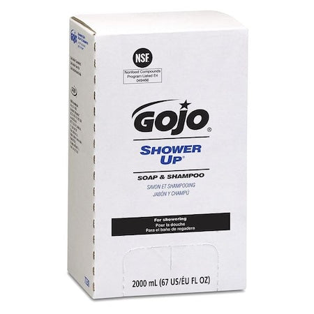 Gojo 7230-04 Shower Up Soap and Shampoo 2000 mL 4 Pack