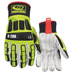 Ringers Gloves R260-11 Impact Gloves XL High Visibility Green Reinforced Palm