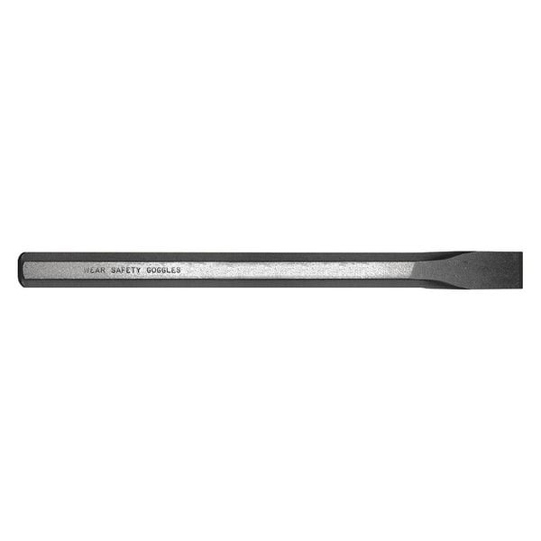 Mayhew Tools 70205 Cold Chisels 6 Inches Long 1/2 Inch Cut Width Sand Blasted