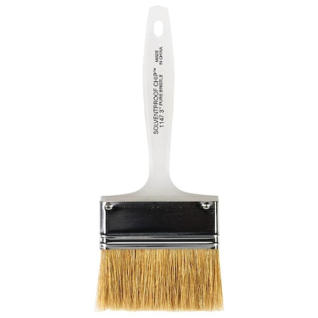 Wooster 1147-3 3-Inch Solvent Proof Chip White China Bristle Brush