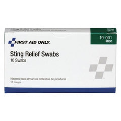 First Aid Only 19-001 Sting Relief Swabs 2-1/8 Inches 10 Pack