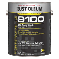 Rust-Oleum 205015 V9100 System LT250 VOC DTM Epoxy Mastic Standard Activator 1 gal Pack of 2