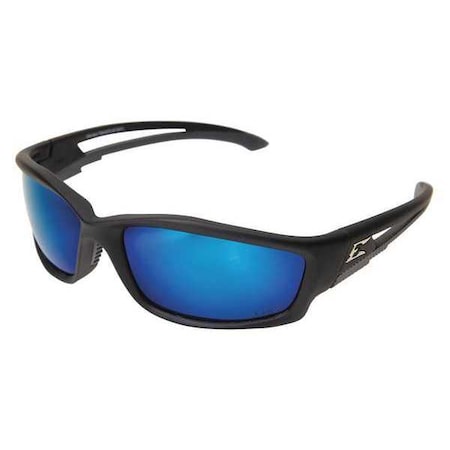 Edge Eyewear TSKAP218 Kazbek Safety Glasses Polarized Aqua Precision Blue Mirror Lens