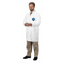 Dupont TY212SWHMD003000 Tyvek 400 Disposable Lab Coat Medium White