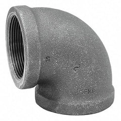 CAI - ANVIL 0310008602 1 x 1/2 in. Female Black Malleable Iron 90-Degree Reducing Elbow