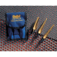 Irwin 15502 HSS Step Drill Bit Set TiN 3 pc