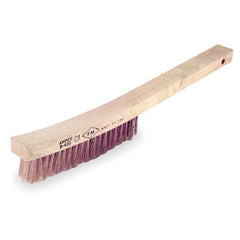 Ampco Safety Tools B-400 Scratch Brush 13 3/4 inches Wood Handle