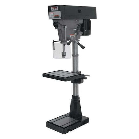 Jet 354500 Floor Drill Press Belt Drive 1 hp 115/230 V 15 in Swing 6 Speed