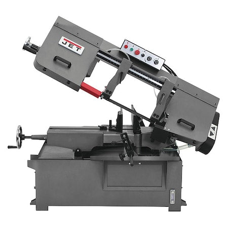 Jet 414479 Mitering Band Saw 2 HP 230V 10 inches Round Horizontal Semi-Automatic