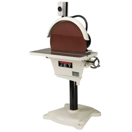 Jet 577010 Disc Sander 3 hp 20 in Disc Dia 1725 RPM Disc Speed