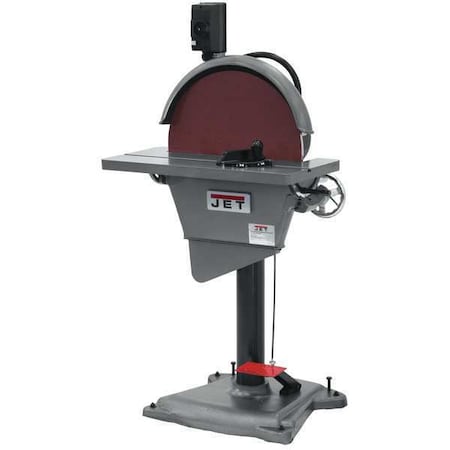 Jet 577011 Disc Sander 3 hp 20 in Disc Dia 1725 RPM Disc Speed