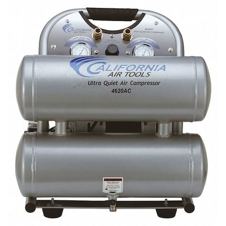 California Air Tools 4620AC-22060 Ultra Quiet Oil-Free 4.6 gal 2-HP 220V Only 60 dB