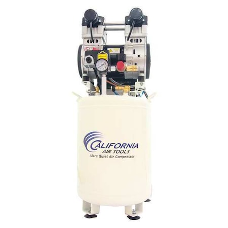 California Air Tools 10020DCAD-22060 Ultra Quiet Oil-Free 10 gal 2-HP & Auto Drn 220V