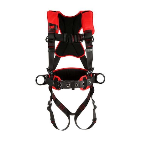 3M Protecta 1161210 Positioning/Climbing Harness Vest Style M/L Polyester Black