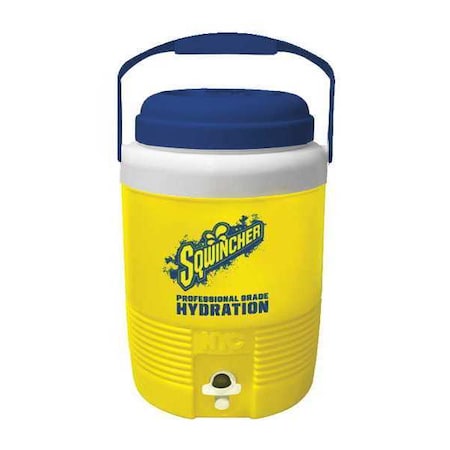 Sqwincher 158400102 Beverage Cooler 2 gal. Yellow