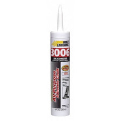 White Lightning W12AF0010 3006 All Purpose Adhesive Caulk 10 oz Cartridge Replacement MPN