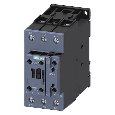 Siemens 3RT20351AM20 Contactor S2 40A 2 IEC 208V AC 50/60HZ