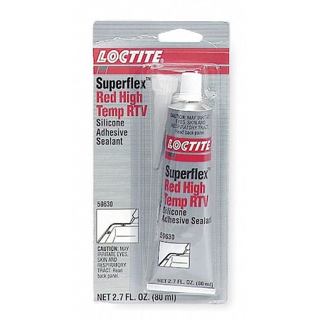 Loctite 135507 High Temp RTV Silicone Sealant Red 80 mL