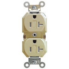 Leviton TBR20-I Duplex Tamper Resistant Receptacle 20 Amp 125 Volt NEMA 5-20R