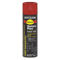 Rust-Oleum V2163838 High Performance Rust Preventive Enamel Spray Paint, 15 oz Can, Safety Red, 6-Pack