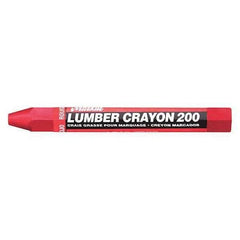 Markal 80352 Lumber Crayon 4.75 inches Red 12 Pack