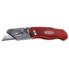 Bessey D-BKAH Folding Utility Knife 6-1/4 Folding Retractable Spring Release