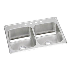 Elkay CR3321-1 Celebrity Stainless Steel 33 x 21-1/4 x 6-7/8 Equal Double Bowl Drop-in Sink