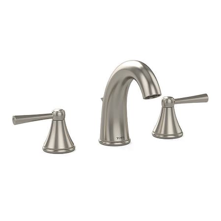 TOTO TL210DD#BN Silas Two Handle Widespread 1.5 GPM Bathroom Sink Faucet Brushed Nickel