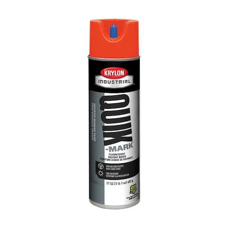 Krylon A03613007 Quik-Mark Fluorescent Inverted Marking Paint 17 oz Fluorescent Safety Red