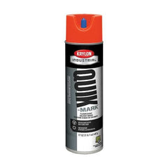 Krylon A03613007 Quik-Mark Fluorescent Inverted Marking Paint 17 oz Fluorescent Safety Red