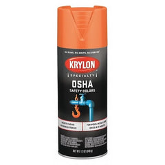 Krylon K02410777 OSHA Safety Color Spray Paint, 12 oz Fill, Aerosol Can, Safety Orange, Gloss