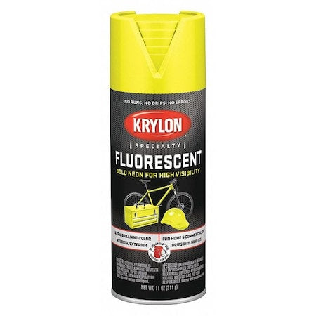 Krylon K03104888 Spray Paint Fluorescent Lemon Yellow Gloss 11 oz.