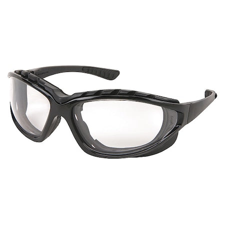 MCR Safety RP310PF Swagger RP3 Series Safety Glasses, Clear Lens, Polycarbonate, Anti-Fog Coating, Black Frame