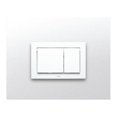 Toto YT800#WH Push Plate Rectangle White for In-Wall Tank System