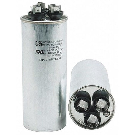 Diversitech 4JR0525 Motor Run Capacitor 440V Round