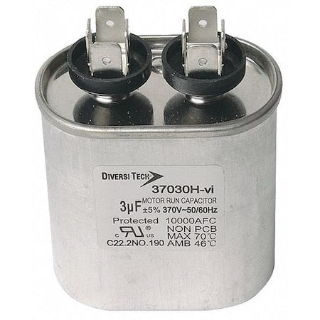 DIVERSITECH 37450H Motor Run Capacitor 45uf 370V Round