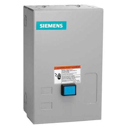 Siemens 14BUB32BA Heavy Duty Motor Starter, Solid State Overload, NEMA 1 Enclosure, 3 Phase, 0.75-3.4A