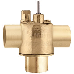 Caleffi Z307433 3-Way Diverting Brass Valve Body 1/2 Inch Sweat Connection Low Lead