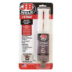 J-B Weld 50165 Epoxy Adhesive Syringe 25 mL Gray 1:01 Mix Ratio 15 hr Functional Cure