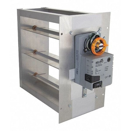 IO HVAC Controls TD-1408-BM Zone Damper Trane/Amer. Standard Rectangular 14x8 inches with Belimo 3 Wire Actuator - Bottom Mount