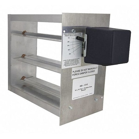 IO HVAC Controls HD-2420-BM Rectangular Two-Position Zone Damper Bottom Mount