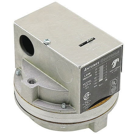 Antunes 803112501 Low Pressure Gas Switch 1-6 inch W.C. Range Manual Reset