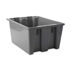 Rubbermaid Commercial FG172100GRAY Stack & Nest Palletote Box Gray 19 1/2 x 15 1/2 x 10 in